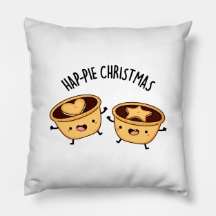 Hap-pie Christmas Funny yChristmas Pun Pillow