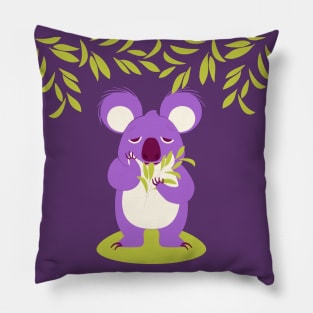 Hand Drawn Koala Funny Pillow