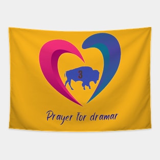 pray for damar hamlin 3 BUFFALO Tapestry