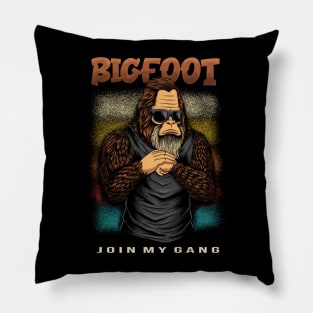 Bigfoot gangster character Pillow