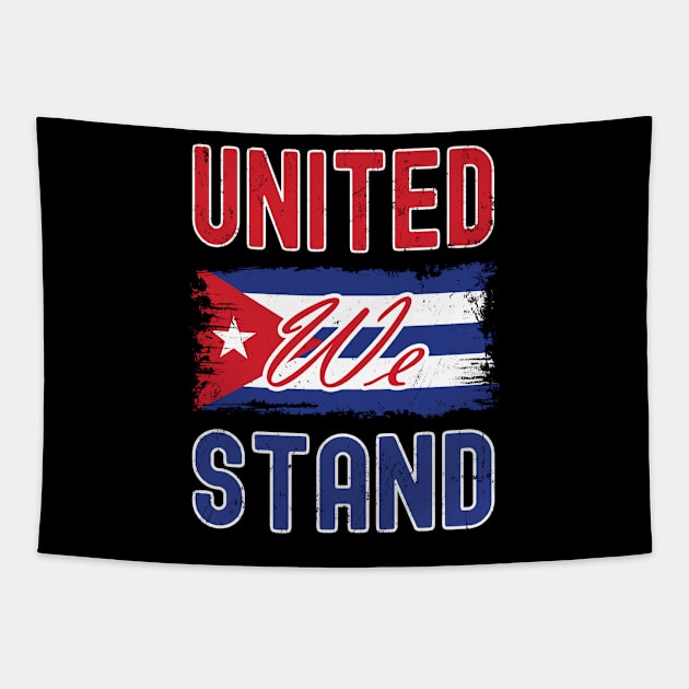 United We Stand, Cuban Protest Tapestry by NuttyShirt