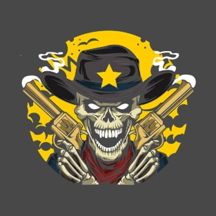 Cowboy Skeleton Gunslinger T-Shirt