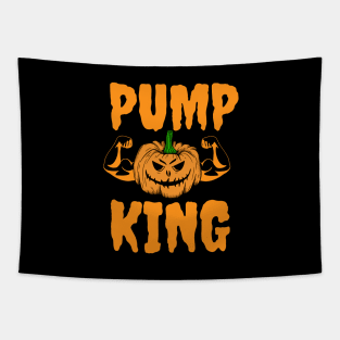 Halloween Pumpking Biceps Tapestry