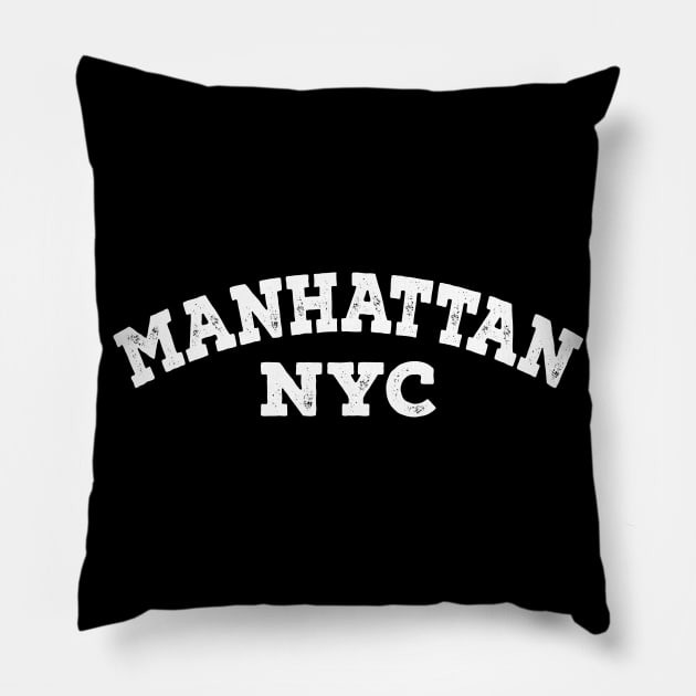 Manhattan NYC Pillow by martian