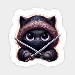 Ninja Cat The Adorable Assassin Magnet