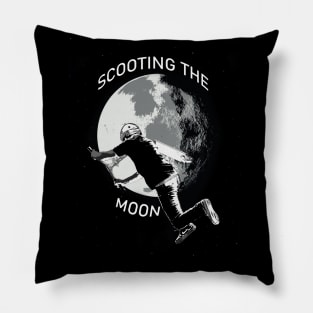 Scooting the Moon - Stunt Scooter Rider Pillow