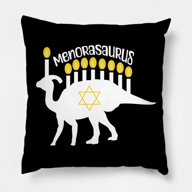 MenoraSaurus - Hanukkah Joke Pillow by Mey Designs