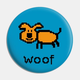 Dog Kids Pixelart Pin