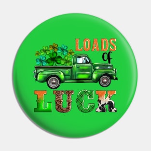 Loads of Luck Truck Shamrocks Toddler St Patrick's Day Fun Pin