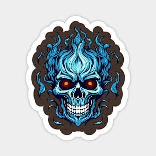 Blue skull Magnet