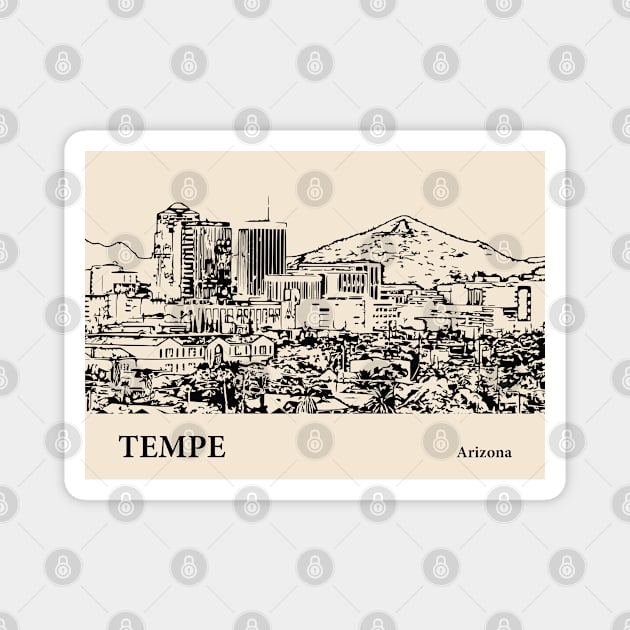 Tempe - Arizona Magnet by Lakeric