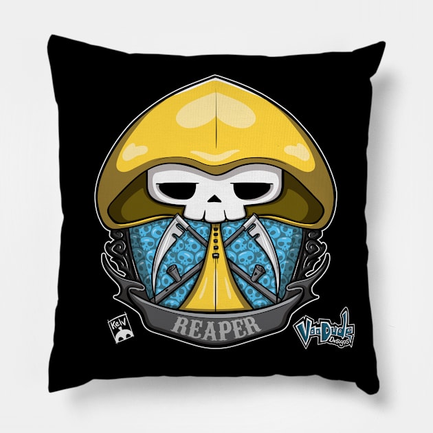 Raincoat Reaper Pillow by VooDudeDesigns