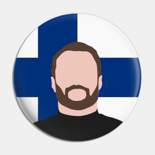 Valtteri Bottas Face Art - Flag Edition Pin