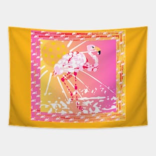 Pickleball Flamingo by Pickleball ARTwear Tapestry