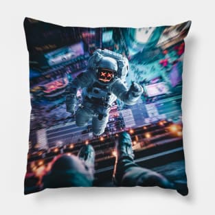 Astronaut in city Pillow