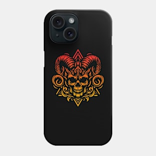 sheep headed skull Phone Case