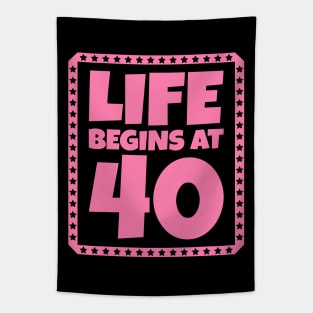 Life Begins at 40 Tapestry