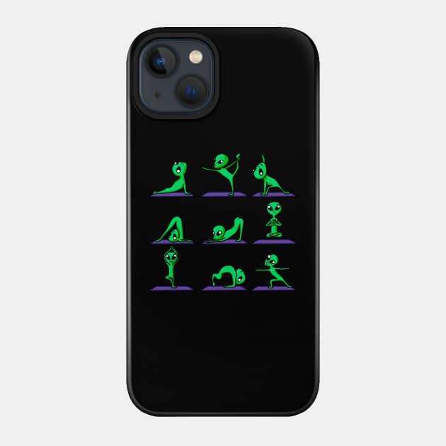 Alien Yoga - Alien - Phone Case