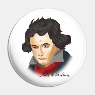 Ludwig van Beethoven with a difference Pin