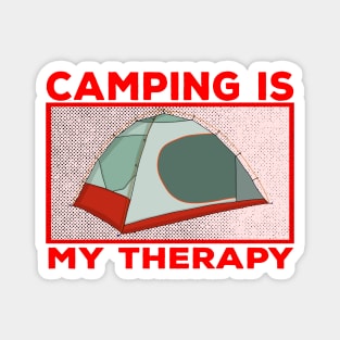 Camping is My Therapy Magnet