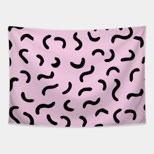 Fancy line pattern pink Tapestry