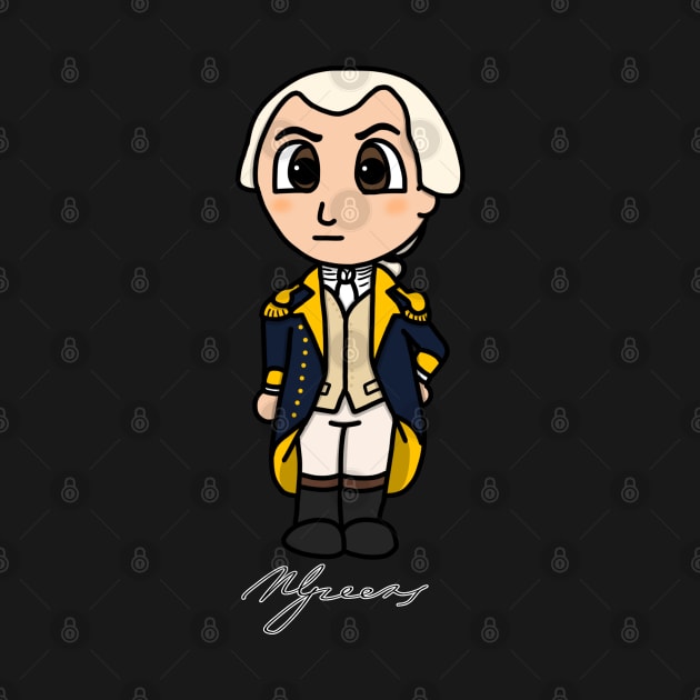 Chibi Nathanael Greene with Signature by Aeriskate