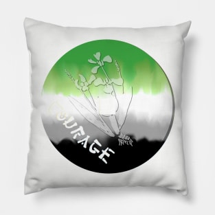 Courage Token - Aro Pride Pillow