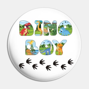 DINO BOY - cute dinosaur shaped letters Pin