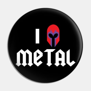 I HEART METAL Pin