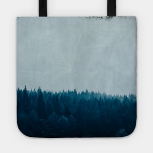 Forest Blues - Blue Tinted Foggy Woods Tote