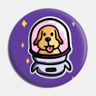 Labrador Rocket Dog Lover Puppy Retro Pin