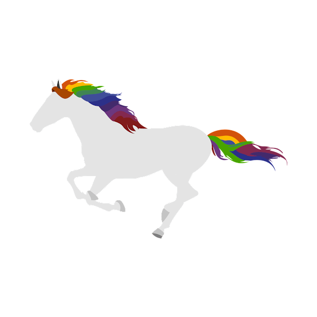 Rainbow Horse by JixelPatterns
