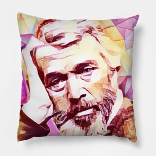 Thomas Carlyle Pink Portrait | Thomas Carlyle Artwork 13 Pillow