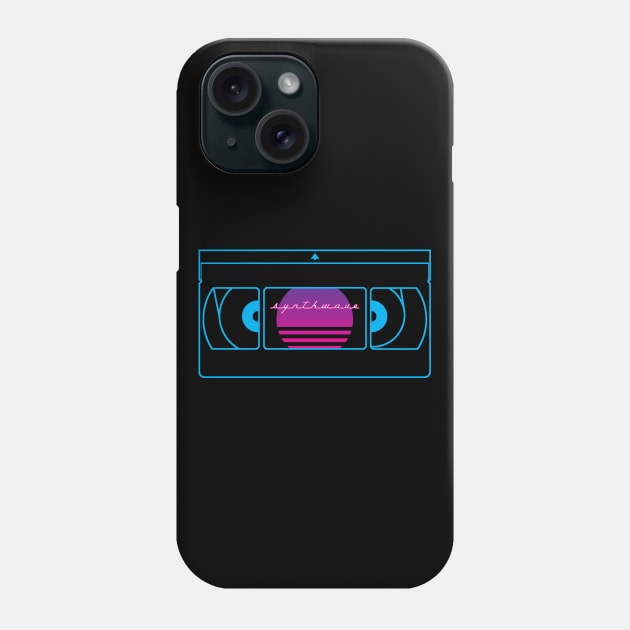 Synthwave VHS Phone Case by GloopTrekker
