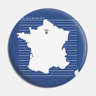 Paris City Map Pin