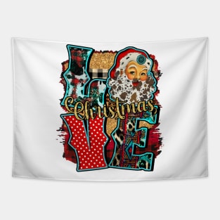 Western Christmas Love Tapestry