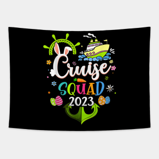 Cruise 2023 Bunny Eggs Easter DayMatching Men Women Funny Tapestry