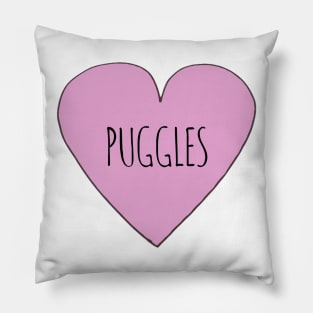 Puggle love Pillow