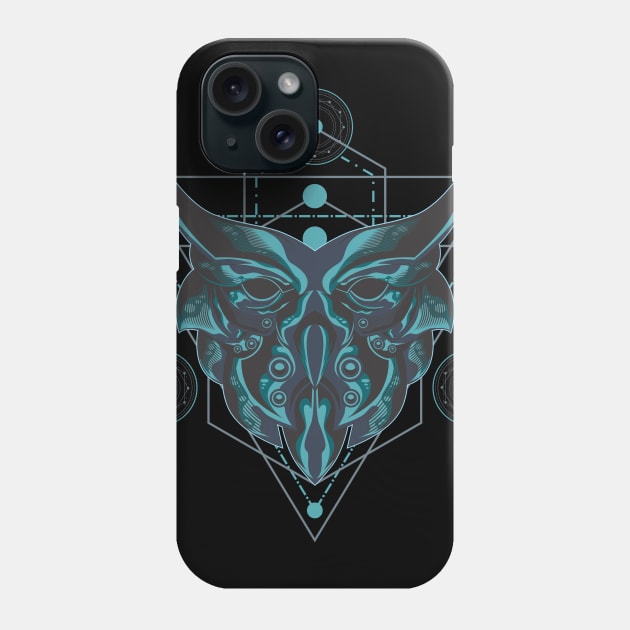 DARK OWL SACRED GEOMETRY Phone Case by sugiartoss_