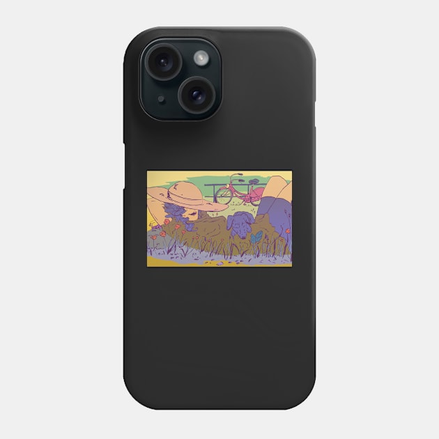 Relaxing in the sun Phone Case by rsutton