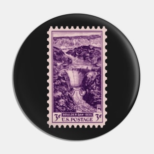 Boulder Dam Stamp Pin