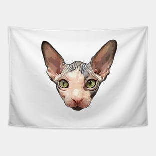 Sphynx Cat Lover Art Tapestry