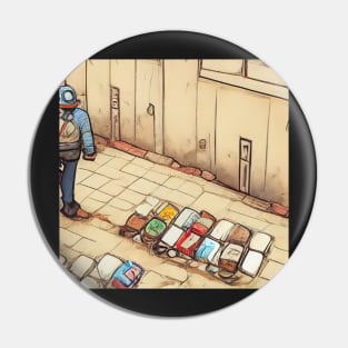 Refuse collector | Comics Style Pin