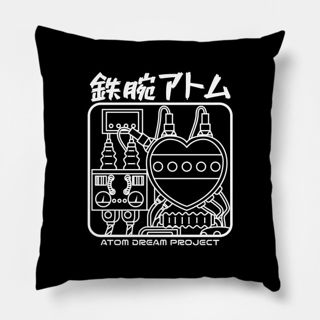 BD012 Astro (Black) Pillow by breakout_design