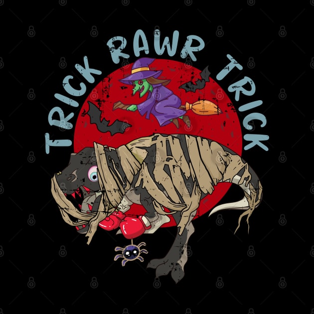 Trick Rawr Treat Dinosaur Halloween by alcoshirts