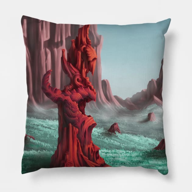 Baldur's Gate beautiful scenery Pillow by Hedgeh0g