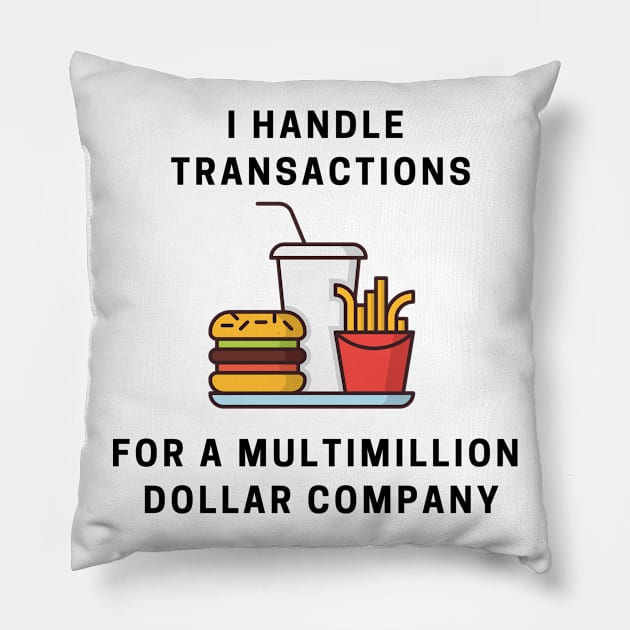 Fast Food Drink Funny Meme Joke Pillow by Mellowdellow