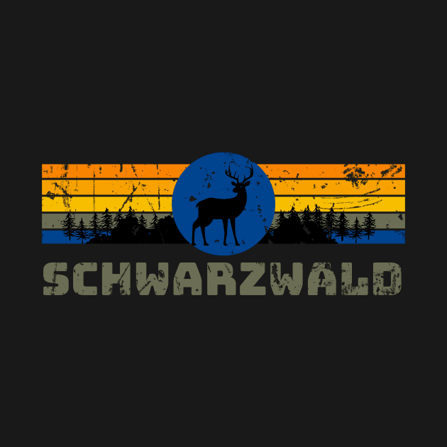 Schwarzwald Baden-Württemberg Wald Reh Natur by Foxxy Merch