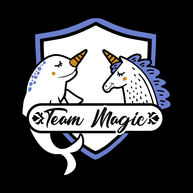Team Magic - Narwhal and Unicorn by obet619315