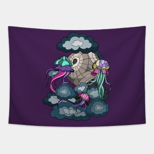 Clouds Jellyfish Tapestry